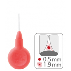 1073 Paro Flexi Grip Ершики, супермягкие, диаметр 1,9 мм, розовые, цилиндрической формы  (упаковка 4 шт)